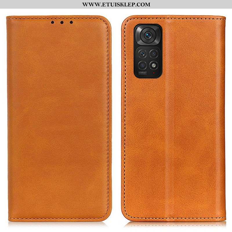 Etui Na Telefon do Xiaomi Redmi Note 11 / 11S Etui Folio Elegancka Dwoina Skórzana